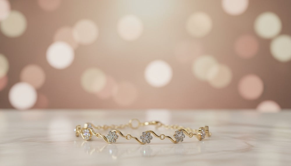 Gold Floral Bracelet