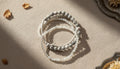 Neutral Marble Beaded Bracelet Stack