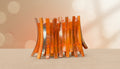 Rustic Amber-Toned Horn Cuff Bracelet