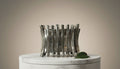 Metallic Sculpted Cuff Bracelet