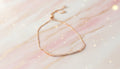 Rose Gold Bracelet with Shimmering Diamond Accents