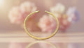 Textured Gold Open Cuff Bracelet