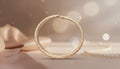 Textured Gold Bangle with a Luxurious Shimmer