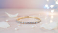 Sparkling Gold Bracelet with Shimmering Crystals