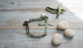 Ross Bracelet with Patina Finish, Pearl Accent