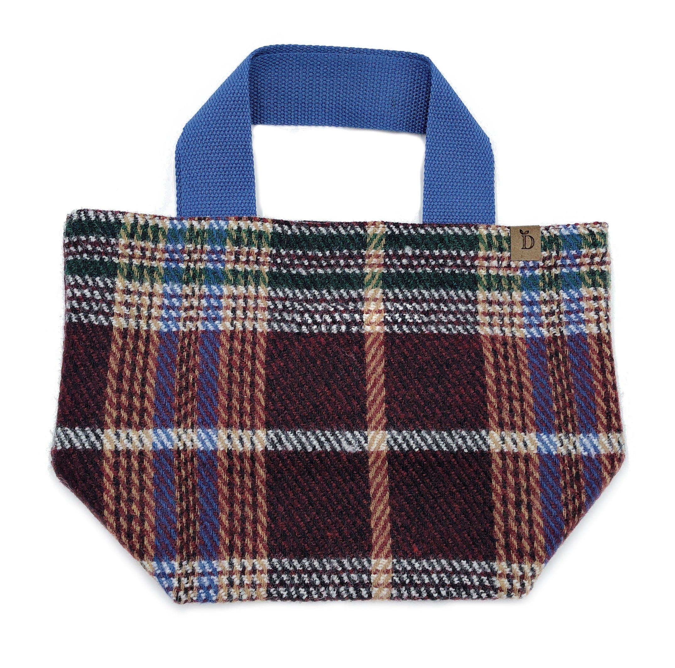 Small Plaid Tote Bag