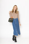 Small Plaid Tote Bag