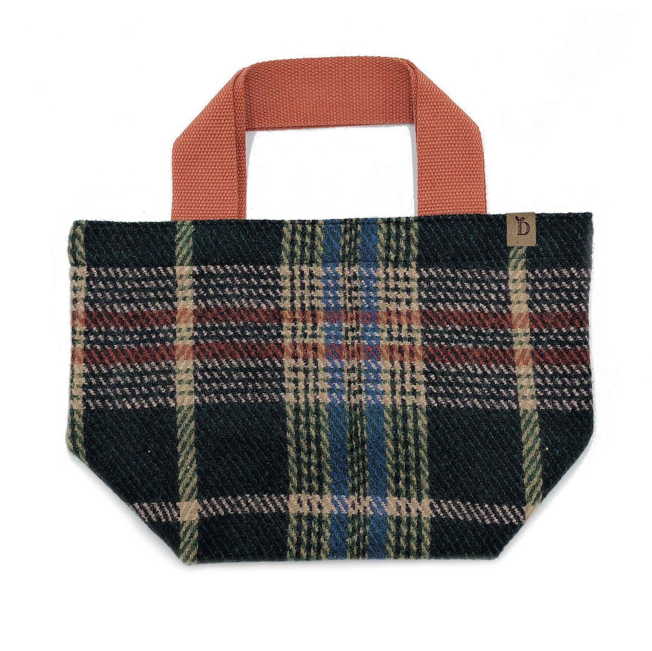 Small Plaid Tote Bag