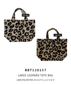 Large Leopard Tote Bag
