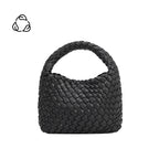Sylvie Black Recycled Vegan Top Handle Bag