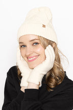 Textured Knit Cuff Beanie