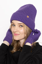 Solid Ribbed Cuff Beanie
