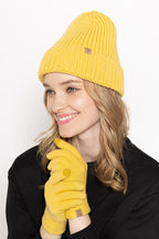 Solid Ribbed Cuff Beanie
