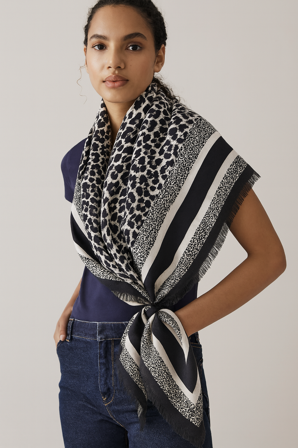 Leopard Print Scarf