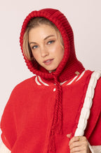 Knit Snood With String