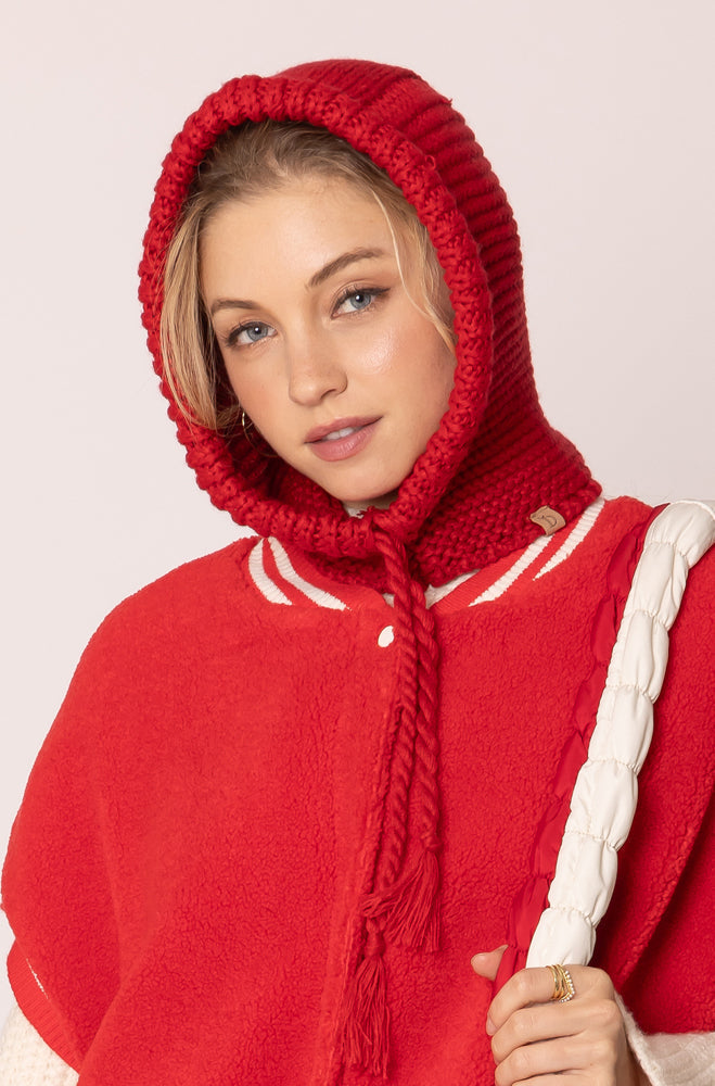 Knit Snood With String