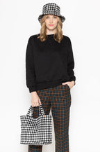 Large Plaid Tote Bag