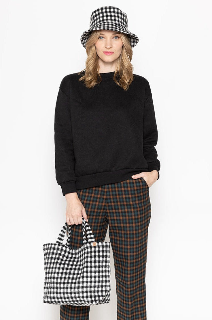 Large Plaid Tote Bag