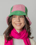 Colorblock Corduroy Bucket Hat