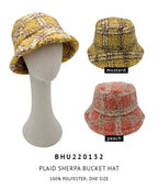 Plaid Sherpa Bucket Hat
