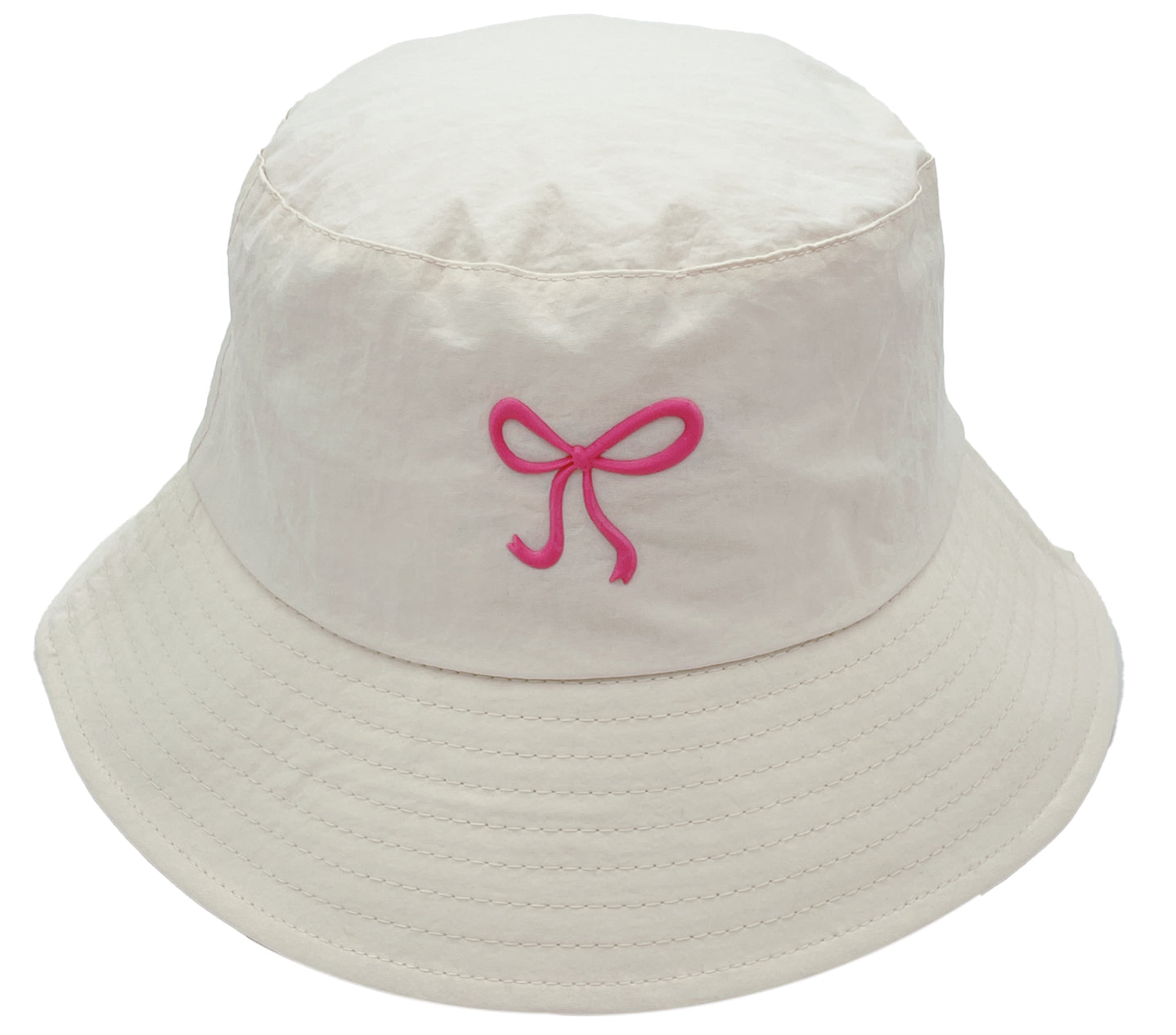 Rubber Bow Bucket Hat