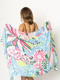 Tropical Floral Print Scarf