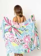 Tropical Floral Print Scarf