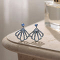 Art Deco Fan Stud Earrings