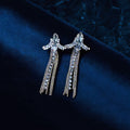 Sparkling Crystal Fringe Dangle Earrings