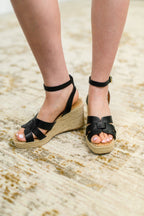 Behold Black Braided Twine Wedge