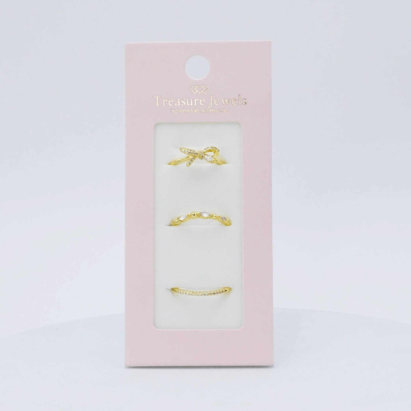 Belle Bow Ring Set