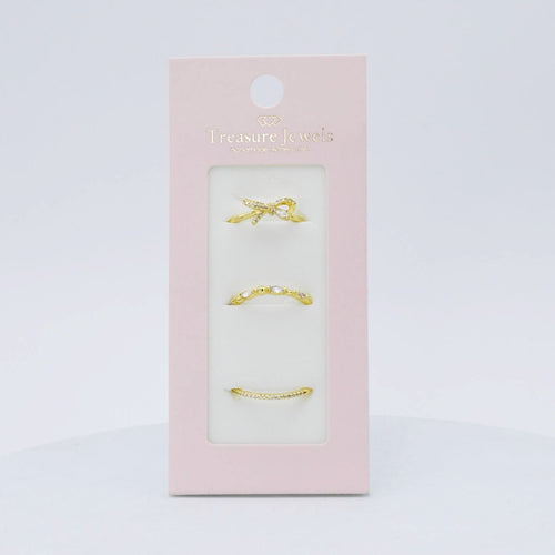 Belle Bow Ring Set