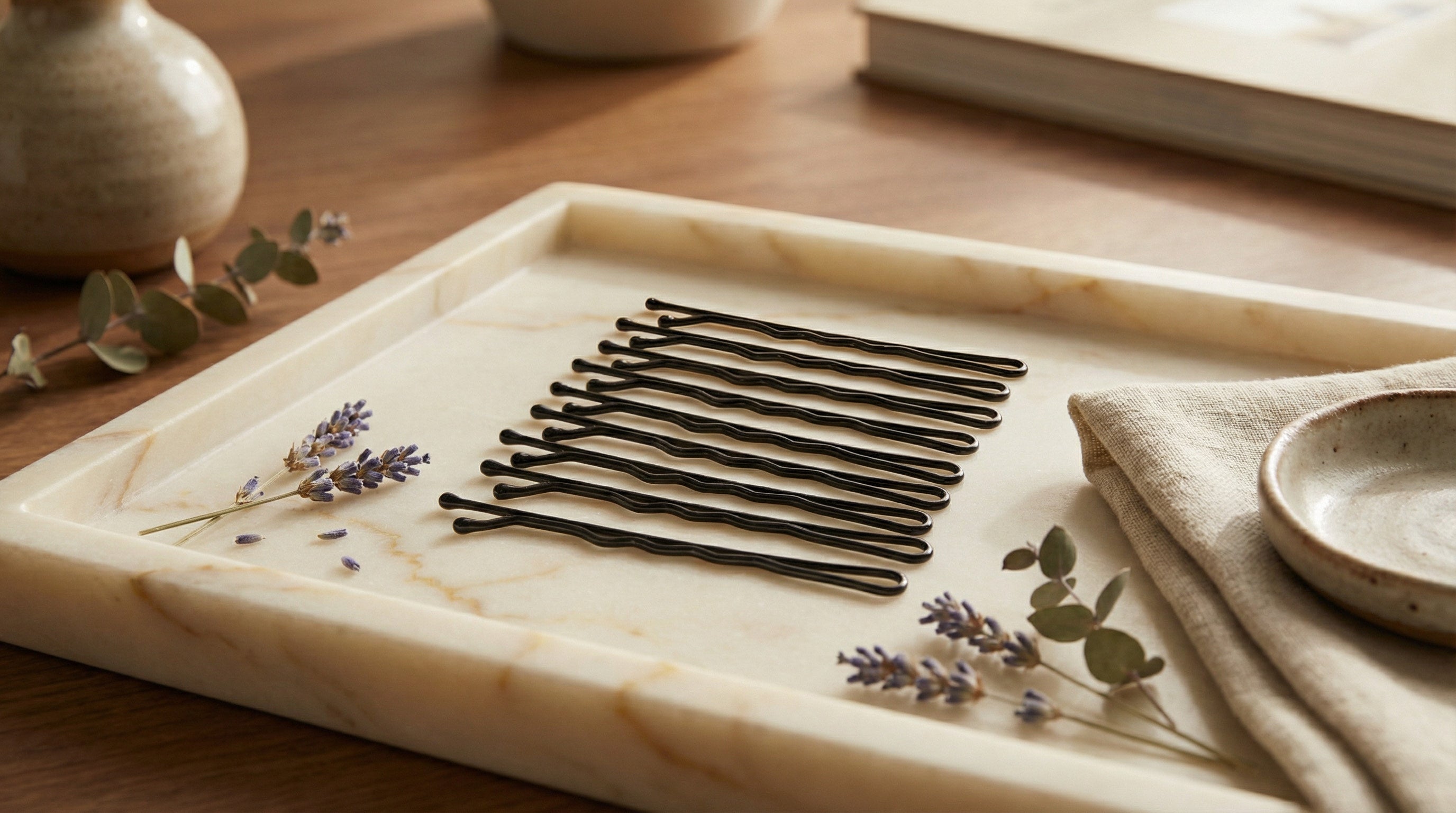 Black Bobby Pins. Pack of 25