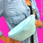 Colorful Nylon Sling Bum Hip Bag with Strap