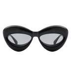 Vexa - Fashion Trendy Cat-eye Thick Frame Sexy Lip Sunglasses