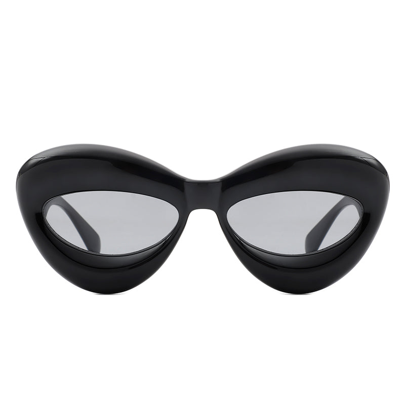 Vexa - Fashion Trendy Cat-eye Thick Frame Sexy Lip Sunglasses