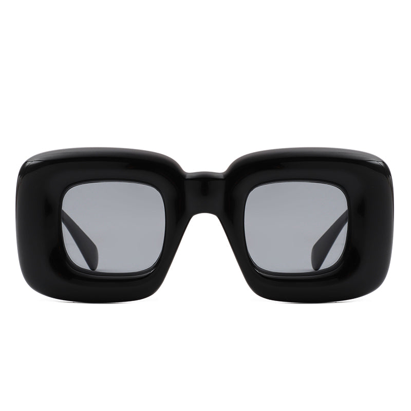 Rayne - Y2K Square Inflated Chunky Retro Funny Sunglasses