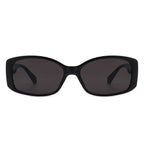 Fantasie - Rectangular Narrow Retro Tinted Fashion Square Sunglasses