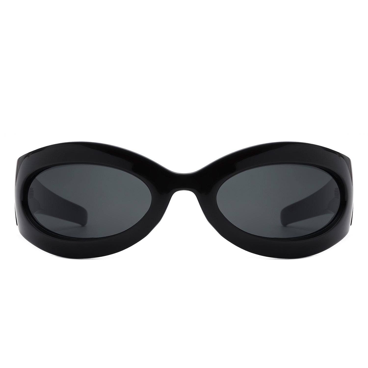 Albion - Oval Wrap Around Retro Round Fashion Sunglasses