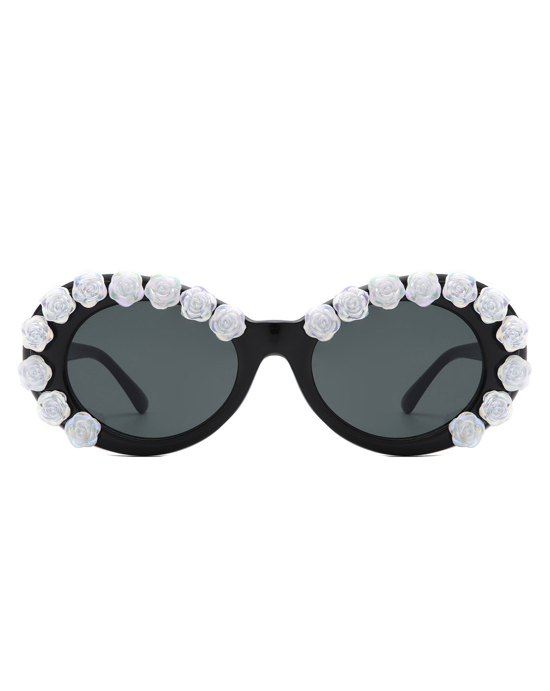 Vystra - Oval Flower Round Fashion Women's Sunglasses