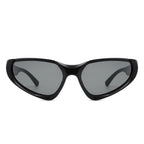 Dazzling - Rectangle Retro Fashion Wrap Around Sunglasses
