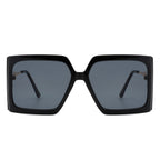 Yellowra - Women Oversize Retro Square Large Fashion Sunglasses