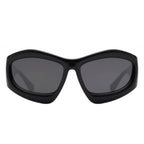 Xaron - Geometric Square Tinted Oversize Chunky Fashion Sunglasses