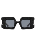 Pledge - Modern Chunky Geometric Square Fashion Sunglasses