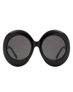 Quest - Oversized Oval Round Women's Fashion Sunglasses
