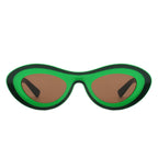 Cygnus - Oval Retro Vintage Inspired Round Tinted Fashion Sunglasses
