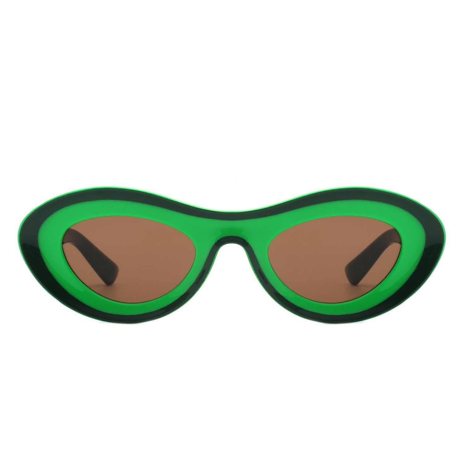 Cygnus - Oval Retro Vintage Inspired Round Tinted Fashion Sunglasses