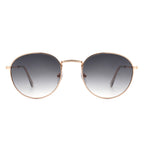 Thunderz - Classic Metal Circle Round Tinted Fashion Sunglasses