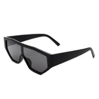 Firelily - Geometric Square Oversize Futuristic Fashion Sunglasses