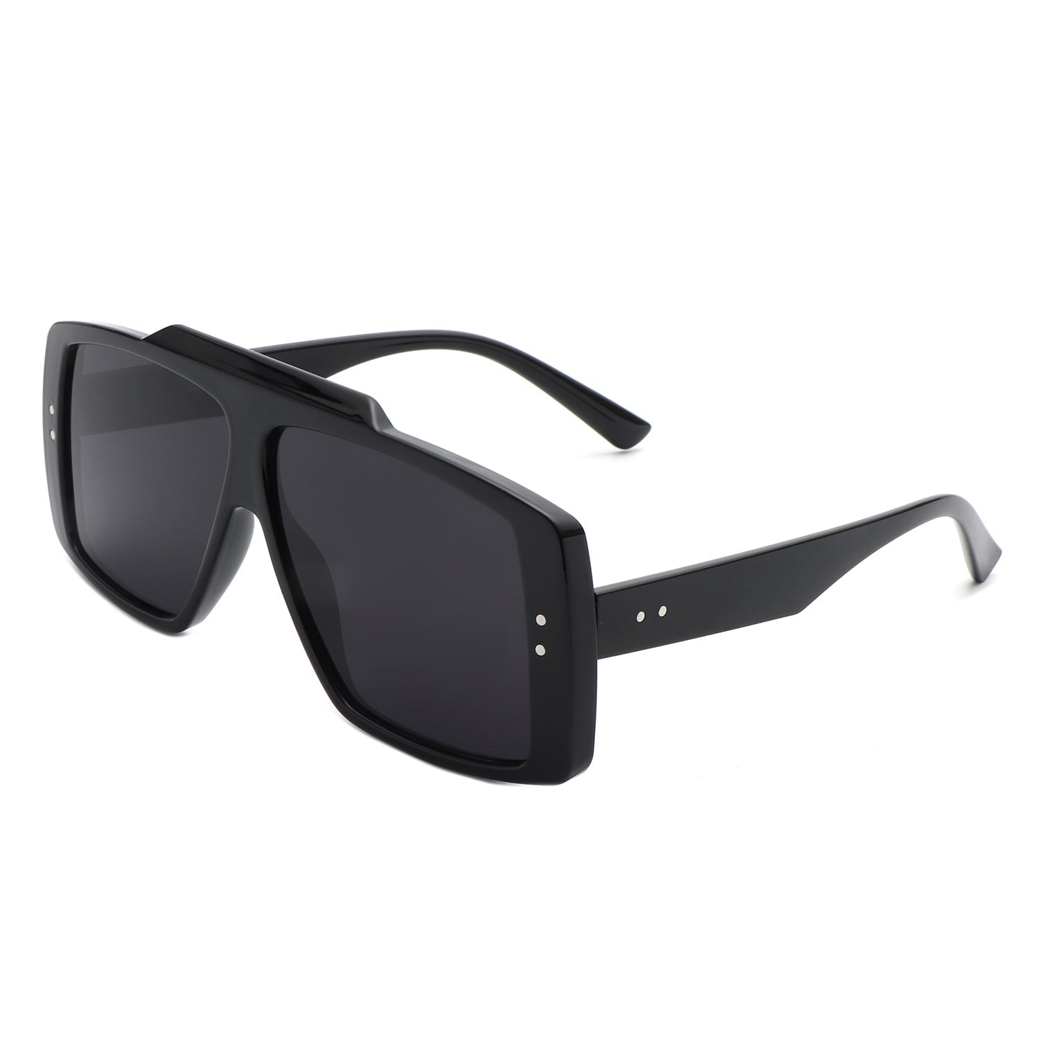 Halia - Square Retro Flat Top Vintage Inspired Fashion Sunglasses